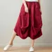 2019 Summer National Style skirts womens Clothes Cotton and linen women skirt Art Retro Solid  Lantern new skirt Women DAN056