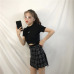 2019 Summer Women Skirt Harajuku Plaid A-Line High Waist Casual Fashion Kawaii Student Skirts Whit Shorts