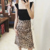 2019 Summer vintage high waist skirt leopard print skirts womens punk rock korean style boho streetwear jupe femme