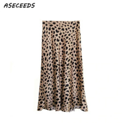 2019 Summer vintage high waist skirt leopard print skirts womens punk rock korean style boho streetwear jupe femme