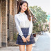 2019 Women Skirt Preppy Style High Waist Chic Stitching Skirt  Summer Student Pleated Skirt Women Cute Sweet Girls Dance Skirt