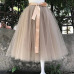 26 Colors 5 Layered 65cm Knee Length Tulle Skirt Tutu Women Skirt High Waist Pleated Skirt Cosplay Petticoat Elastic Belt Faldas