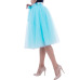 26 Colors 5 Layered 65cm Knee Length Tulle Skirt Tutu Women Skirt High Waist Pleated Skirt Cosplay Petticoat Elastic Belt Faldas