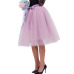 26 Colors 5 Layered 65cm Knee Length Tulle Skirt Tutu Women Skirt High Waist Pleated Skirt Cosplay Petticoat Elastic Belt Faldas