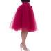 26 Colors 5 Layered 65cm Knee Length Tulle Skirt Tutu Women Skirt High Waist Pleated Skirt Cosplay Petticoat Elastic Belt Faldas