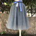 26 Colors 5 Layered 65cm Knee Length Tulle Skirt Tutu Women Skirt High Waist Pleated Skirt Cosplay Petticoat Elastic Belt Faldas