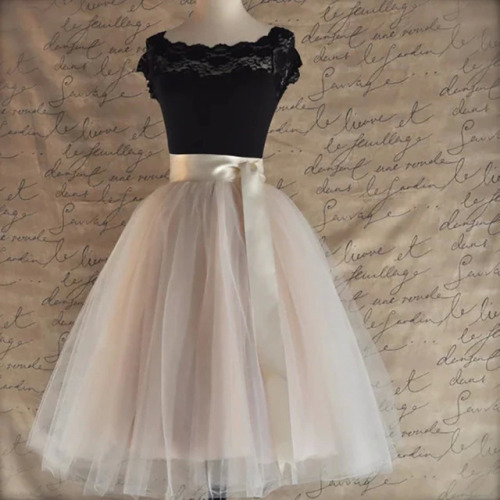 26 Colors 5 Layered 65cm Knee Length Tulle Skirt Tutu Women Skirt High Waist Pleated Skirt Cosplay Petticoat Elastic Belt Faldas