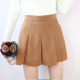 4 Colors 2018 Autumn Winter Women Mini Pleated Skirt Suede Solid High Waist School Girls A-Line Saia Female Short Skater Skirts