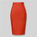 4 colors Top Quality Girl Sexy Bodycon Knee Length Back Zipper Bandage Skirt Women Tight Club Pary Fashion Skirt