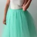 5 Layers 55cm Tutu Tulle Skirt Vintage Midi Pleated Skirts Womens Lolita Petticoat Bridesmaid Wedding faldas Mujer saias jupe