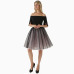 5 Layers 60cm Midi Tulle Skirt Princess  Womens Adult Tutu Fashion Clothing Faldas Saia Femininas Jupe Summer Style