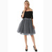 5 Layers 60cm Midi Tulle Skirt Princess  Womens Adult Tutu Fashion Clothing Faldas Saia Femininas Jupe Summer Style