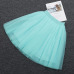 5 Layers 60cm Midi Tulle Skirt Princess  Womens Adult Tutu Fashion Clothing Faldas Saia Femininas Jupe Summer Style