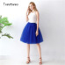 5 Layers 65cm Midi Tulle skirt Gothic High Waist Pleated skirts Womens 2019 Summer faldas jupe femme saia spodnica