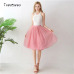 5 Layers 65cm Midi Tulle skirt Gothic High Waist Pleated skirts Womens 2019 Summer faldas jupe femme saia spodnica