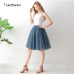 5 Layers 65cm Midi Tulle skirt Gothic High Waist Pleated skirts Womens 2019 Summer faldas jupe femme saia spodnica