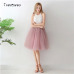 5 Layers 65cm Midi Tulle skirt Gothic High Waist Pleated skirts Womens 2019 Summer faldas jupe femme saia spodnica