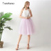 5 Layers 65cm Midi Tulle skirt Gothic High Waist Pleated skirts Womens 2019 Summer faldas jupe femme saia spodnica