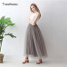 5 Layers Long Tutu Skirts 2018 Summer Fashion Womens Princess Fairy Style Voile Tulle Skirt Bouffant Puffy Fashion Skirt