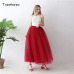 5 Layers Long Tutu Skirts 2018 Summer Fashion Womens Princess Fairy Style Voile Tulle Skirt Bouffant Puffy Fashion Skirt