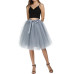 5 Layers Tulle Skirt Women 2018 Summer Ball Gown Midi Skirts Female High Waist Tutu Pleated Faldas For Women School Sun Jupe