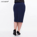 5XL 6XL 2019 Women Sexy Fashion Summer Skirt OL High Waist Plus Size Bodycon Pencil Skirt Slim Elegant Casual Skirts Black Saias