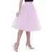 6 Layers Fashion Tutu Tulle Skirt Knee Length Pleated Skirts Womens Wedding skirt Lolita Petticoat Saia Faldas Jupe