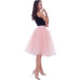 6Layers 65cm Fashion Tulle Skirt Pleated Tutu Skirts Womens Lolita Petticoat Bridesmaids Vintage Midi Skirt Jupe Saias faldas