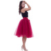 6Layers 65cm Fashion Tulle Skirt Pleated Tutu Skirts Womens Lolita Petticoat Bridesmaids Vintage Midi Skirt Jupe Saias faldas