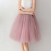 7 Layers 65cm Long Women Skirt Princess Tutu Tulle Skirts Fashion Ball Gown Lolita Skirt Summer Saias Femininas faldas Jupe