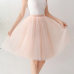 7 Layers 65cm Long Women Skirt Princess Tutu Tulle Skirts Fashion Ball Gown Lolita Skirt Summer Saias Femininas faldas Jupe