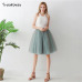 7 Layers 65cm Long Women Skirt Princess Tutu Tulle Skirts Fashion Ball Gown Lolita Skirt Summer Saias Femininas faldas Jupe