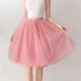 7 Layers 65cm Long Women Skirt Princess Tutu Tulle Skirts Fashion Ball Gown Lolita Skirt Summer Saias Femininas faldas Jupe