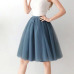 7 Layers 65cm Long Women Skirt Princess Tutu Tulle Skirts Fashion Ball Gown Lolita Skirt Summer Saias Femininas faldas Jupe