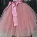7 Layers Midi Tulle Skirt for Girls Fashion Tutu Skirts Women Solid Lace Ball Gown Party Petticoat Lolita faldas saia jupe
