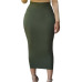 ADEWEL 2019 Sexy Women Bodycon Long Skirt Black High Waist Tight Maxi Skirts Club Party Wear Elegant Pencil Skirt Casual Skirts