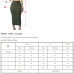 ADEWEL 2019 Sexy Women Bodycon Long Skirt Black High Waist Tight Maxi Skirts Club Party Wear Elegant Pencil Skirt Casual Skirts