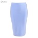 ADYCE New Women Bandage Skirt 2018 Sexy Celebrity Party Skirts Knee-length Khaki Blue Red White Black Nude Bodycon Skirt