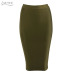 ADYCE New Women Bandage Skirt 2018 Sexy Celebrity Party Skirts Knee-length Khaki Blue Red White Black Nude Bodycon Skirt