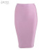 ADYCE New Women Bandage Skirt 2018 Sexy Celebrity Party Skirts Knee-length Khaki Blue Red White Black Nude Bodycon Skirt