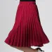 ANASUNMOON Women Chiffon Pleated Skirt Vintage High Waist Tutu Skirts Womens Saia Midi Rokken 2016 Summer Style Jupe Femme Skirt
