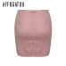 Affogatoo Asymmetrical sash knotted suede skirt women High waist sexy split winter skirt 2018 Autumn casual leather skirt female