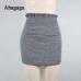 Ahagaga 2019 Spring Summer Sexy Skirt Women Bottoms Fashion plaid A-line Ruffles Sexy Club Regular Outwear Women Skirts female