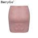 BerryGo Asymmetrical sash bow suede skirts women High waist split sexy black skirts 2018 Autumn winter casual mini skirts female