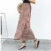 Boho Print Summer Holiday Beach Skirts Women 2019 Casual High Waist Long Slim Wrap Floral Skirt Ladies Bohemia One Piece Skirts