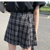 Casual Basic Fashion All Match Plaid Vintage Irregular High Waist College Wind 2018 New Fashion Female Women Mini Skirts