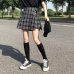 Casual Basic Fashion All Match Plaid Vintage Irregular High Waist College Wind 2018 New Fashion Female Women Mini Skirts