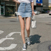 Casual Irregular High Waist Denim Skirt Light Wash Women Ripped Mini Skirt Female mini saia mujer 2018 Summer