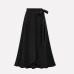 Chiffon Pink Ruffle Women's Long Skirt High Waist Bowtie Split Irregular Maxi Skirts Womens Spring Summer Office Clothes Women