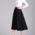 Colorfaith New 2018 Suede Women Long Midi Skirt Autumn Winter Ladies Vintage Belt Buttons Skirt High Waist Femininas SK6679